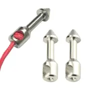 2/6Pcs Stainless Steel Speargun Band Wishbone Inserts Silver For Spearfishing