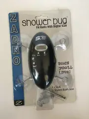 Zadro SB01BL Shower Bug FM Radio with Digital Scan | Clock Water-Resistant