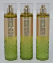 3 NEW BATH & BODY WORKS LEAVES FINE FRAGRANCE MIST SPRAY 8 OZ LARGE APPLE SPICE