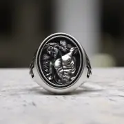 Handmade 925 Sterling Silver Jesus Christ Ring - Unique Crown of Thorns & Cross