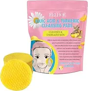 Turmeric Cleansing Pads, Kojic Acid & Turmeric Cleansing Pads, Turmeric Pads Infused Cotton Exfoliating Pads, Turmeric Kojic Pads for Face, Helps Skin Oil (40)