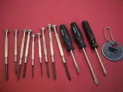 Mini Precision Screwdriver Lot Set of 13 Items, Husky & Stanley etc.