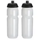 2x Tacx Shiva Cycling Water Bottles 750ml Clear/Transparent for Road MTB