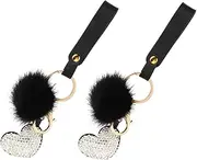 Alipis Chic Key Chain Pendant Metal Key Ring for Women Rhinestone Bag Charm Crystal Car Keychain Fashion Accessory