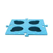 Tech4Pets Blue Talking Button Mat 2-Pack: Ultimate Floor Protection & Button Organization
