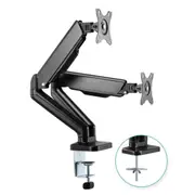 mbeat activiva ErgoLife Dual Monitor Screen Steel Gas Spring Monitor Arm Built-in Spring Tension Cable Management Net Weight 4kg