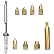 Toaiot TS100s Soldering Iron Tip Hot Melt Nut Indenter Kit Brass Inserts CNC Precision for M2 M3 M4 M5 M6 M8 Universal S