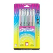 37903 Sakura Gelly Roll Stardust Gel Pen, Stardust Galaxy Set, 6 Packs of 6 Ea