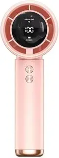 EztiYu Portable Handheld Fan, High Speed Cooling Fan 3-10 Hours Battery Life, USB Rechargeable Battery Powered Personal Fan, Gifts for Men/Women, Travel/Camping Essentials（Pink）