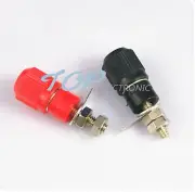 5 pair 4mm Banana socket Binding Post Nut Banana plug jack connector Red + Black