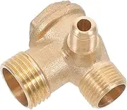 NOLITOY Copper Way Male Threaded Connector for Efficient Airflow Pneumatic Systems for Compressor Spare Parts and Repairs