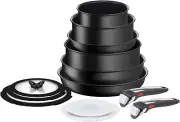 Tefal Ingenio Unlimited Pots & Pans Set, 13 Pieces, Stackable, Removable Handle,