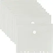 Pack of 10 A5 Document Folders for Filing Document Folder Transparent Pockets with Velcro Fastening