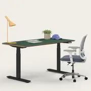 Recess Ergo Bundle | Ergonomic Chair Desk | Home Office Furniture Packages, Slate / Large - 150W x 75D (cm) / Forest/Black