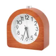 Alarm Clock Without Ticking Retro Wooden Alarm Clock with Dial Alarm Light7165
