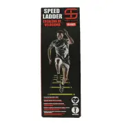 Shred & Tone Pro Agility 15 Feet Speed Ladder with Carrying Bag - Yellow