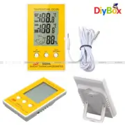 DC105 LCD Digital Indoor Thermometer Temperature Humidity Meter Hygrometer Cable