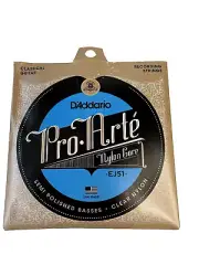D'Addario EJ51 Pro-Arte Classical Guitar Strings Polished Basses Hard Tension