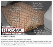 Full Set 2 Rows 4 Pc Flexomat Rubber Custom Floor Mats for MINI - Made in USA (for: Mini)