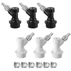 3 Pairs Corny Keg Ball Lock Quick Disconnect Set Home Brewing Cornelius Keg P...