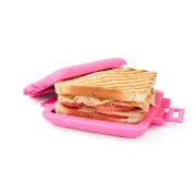 Microwave Toastie Maker Non stick Dishwasher Microwave safe Pink