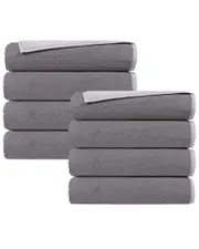 DePera Home Double Face Set Of 8 Turkish Wash Towels