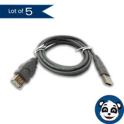 5-Pack Belkin, 1m / 3ft High Speed 480Mps USB 2.0 A/A M/F Extension Cable, New