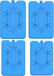 4Pack Ice Packs for Lunch Box,Reusable Ultra-Thin Freezer Packs,Long-Lasting Cool Packs for Coolers,Keep Food Fresh and Cold in Lunch Boxes Breastmilk Bags