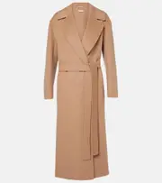 ['S Max Mara] 'S Max Mara Livia virgin wool coat UK 12 beige