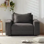 Sydney Sofa Bed - Charcoal / Long Single