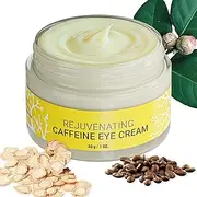 Caffeine Under Eye Cream for Dark Circles, Puffiness and Wrinkles - Made in USA - Anti Aging Treatment for Bags Under Eyes and Fine Lines, for Men and Women