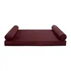 STYLE V5 Twin Velvet Contrast Indoor Daybed Mattress Pillow |COVER ONLY| AD368