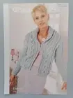 LADIES' CABLE JACKET, 81-107cm, 12ply - PATONS Knitting Pattern 3209