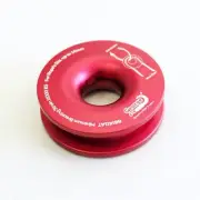 NEW 11000kg Ruby Red Winch Ring 4WD Recovery Soft Shackle Rope Pulley George 4x4