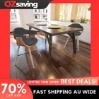 dining chairs 2 pcs dark grey fabric comfortable walnut frame size 53x45 1687