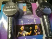 NEW SEALED Party Machine by Singing Machine Duet Karaoke Microphones SMM548C