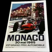 1965 Monaco Grand Prix Poster 11 x 17