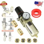 1/2" Brass Filter Regulator - Ensures Clean Air & Automatic Drain Function