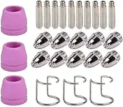 26 PCS/Set Plasma Cutter Consumables Kit Electrode Nozzles SG-55 AG-60 WSD-60P Cutting Torch Tip Nozzle Tools Accessories Welding Nozzle