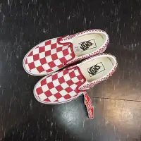 在飛比找Yahoo!奇摩拍賣優惠-VANS Classic Slip On 棋盤格 懶人鞋 紅