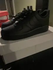 Nike Air Force 1 '07 Low Triple Men's Black CW2288-001, Brand New Size 9.5