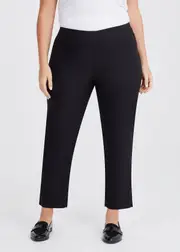 [Taking Shape] Taking Shape Editorial Work Pant Size 30 in Black, Cotton - Plus Size Women's Bottoms Black