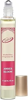 Zoha Amber Bloom - Amber Perfume for Women and Men, Alcohol Free Perfume Oil Roll On, Long Lasting Natural Clean Fragrance Oil base, 9ml Roller
