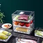 Plastic Drawer-type Fresh-keeping Box Food-grade Finishing Storage Box Kitchen