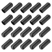 25Pcs Heat Shrink End Cap 13mm ID x 30mm L 2:1 Ratio Heat Shrink Tube Cap Black