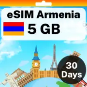 eSIM Armenia - 5 GB - 30 Days - Travel eSIM | QR code activation