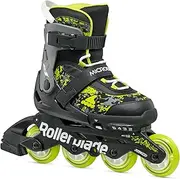 Rollerblade Microblade SL Kids Adjustable Fitness Inline Skate, Junior, Youth Performance Inline Skates
