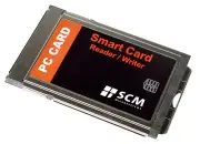 SCR243 Smart Card Reader / Writer PC Card ID CAC SCM Microsystems *New*