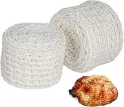 Zerodeko 2Pcs Cotton Ham Sausage Net Elastic Meat Netting Roll for Trussing Packing for Roasting Smoking and Meat Preparation Home Food Shops
