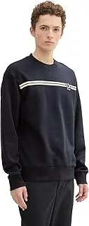 [Tom Tailor Denim] Men's Basic Crew Neck Sweater Pullover with Print
